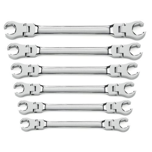 GearWrench 6Pc SAE Ratcheting Flex Head Wrench Set 